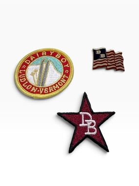 Dairy Boy Paige Lorenze Patch & American Flag Pin 3-Piece Bundle